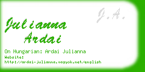 julianna ardai business card